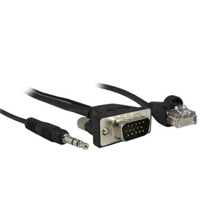 COMPREHENSIVE MVGA15P-P-10HR-AL Pro AV-IT Series Micro VGA Male to Male with Audio and LAN Cable 10 ft. MVGA15P-P-10HR/AL